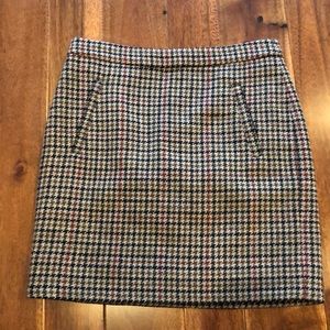 Houndstooth Jcrew factory skirt